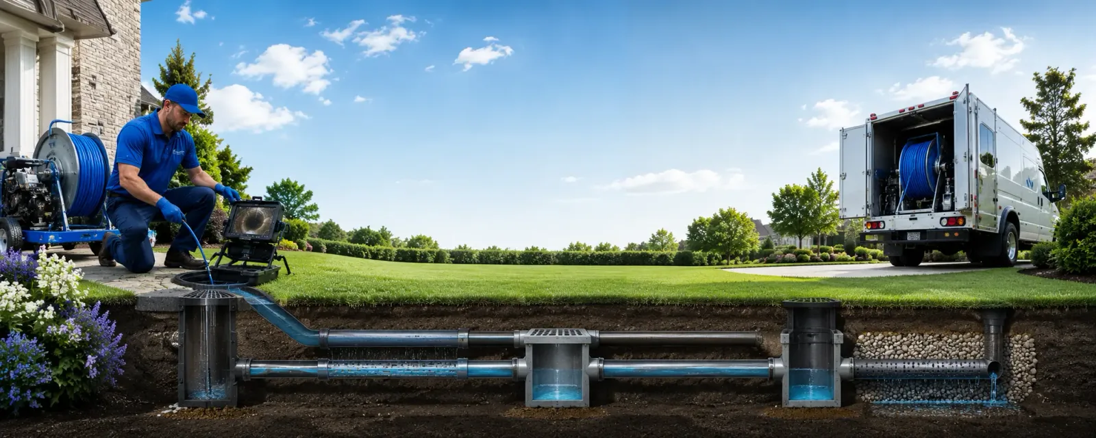 Outdoor drain cleaning information for East Lynn, IL